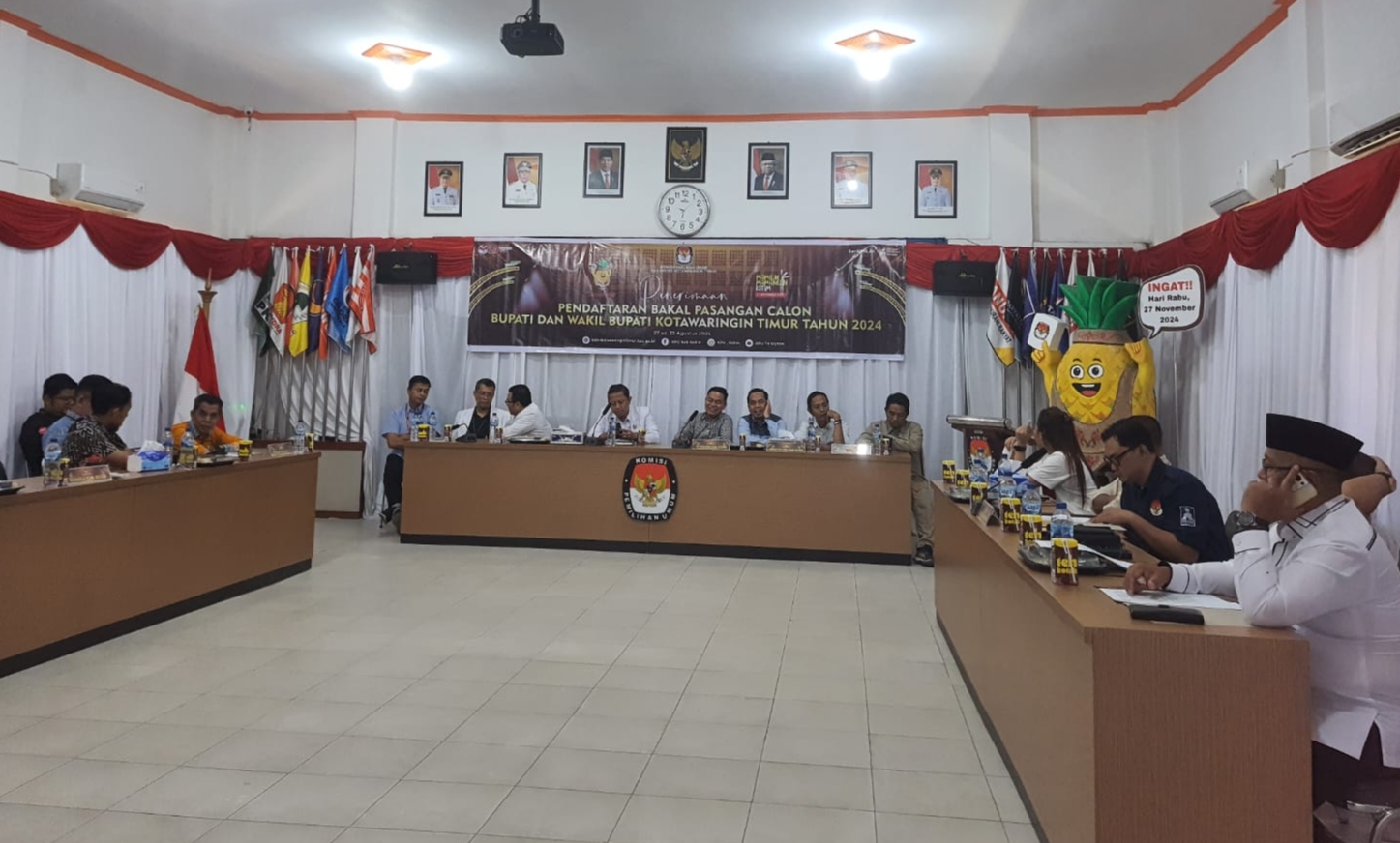 Bacalon Bupati dan Wakil Bupati Kotim Ikuti Rapat Koordinasi Jelang Tes Kesehatan