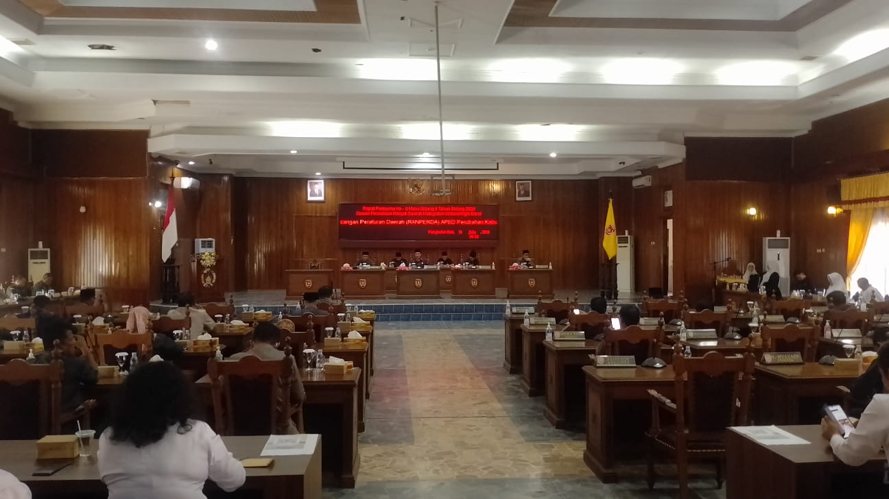 DPRD Kotawaringin Barat Gelar Rapat Paripurna Bahas Perubahan APBD 2024