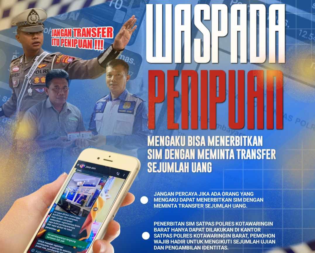 Awas Penipuan! Jangan Percaya Janji Penerbitan SIM Lewat Transfer Uang