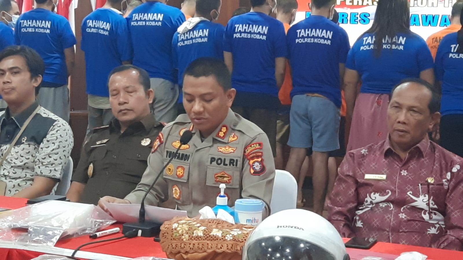 Polres Kobar Ungkap Kasus Kriminal Periode Juni-Juli 2024 dan Musnahkan Barang Bukti