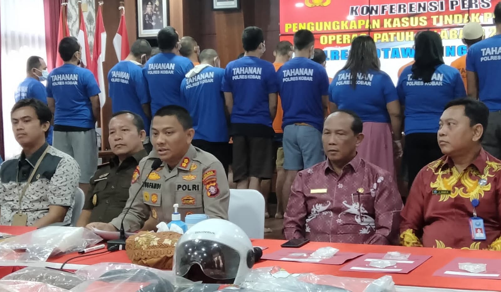 Dua Pemuda Tabrak Polisi Hingga Patah Tulang, Polres Kobar Langsung Amankan