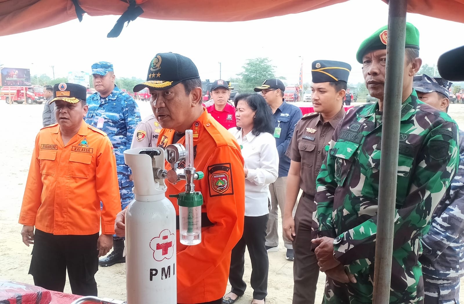 Danramil Arsel Hadiri Apel Siaga Bencana Kabupaten Kotawaringin Barat 2024