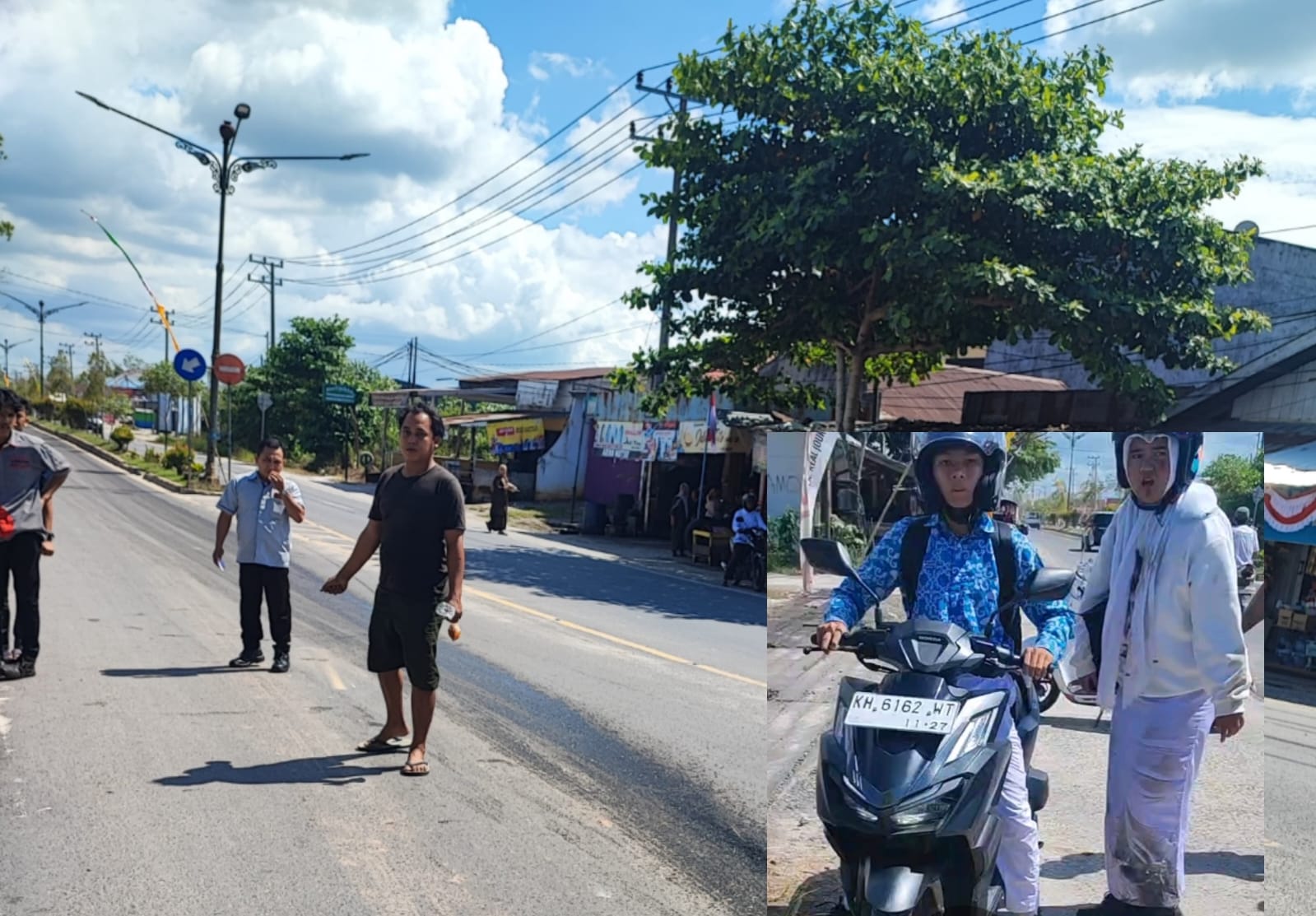 Pelajar Terjatuh Akibat Tumpahan Solar di Simpang L: Warga Minta Tindakan Cepat