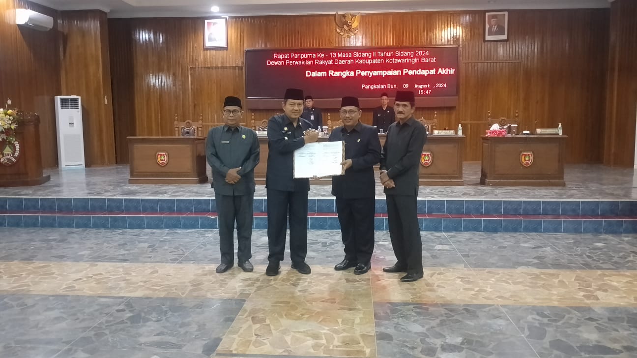 Rapat Paripurna ke-13 DPRD Kobar: Fraksi-fraksi Sepakat Menyetujui Perubahan APBD 2024