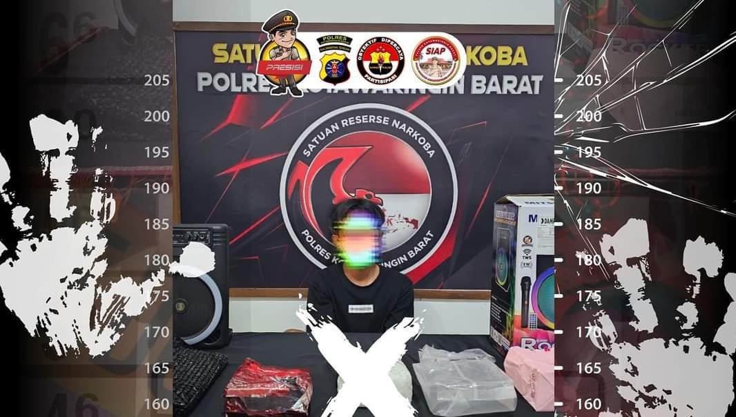 Aksi Pemuda Jemput 1 Kg Sabu Digagalkan Polres Kobar