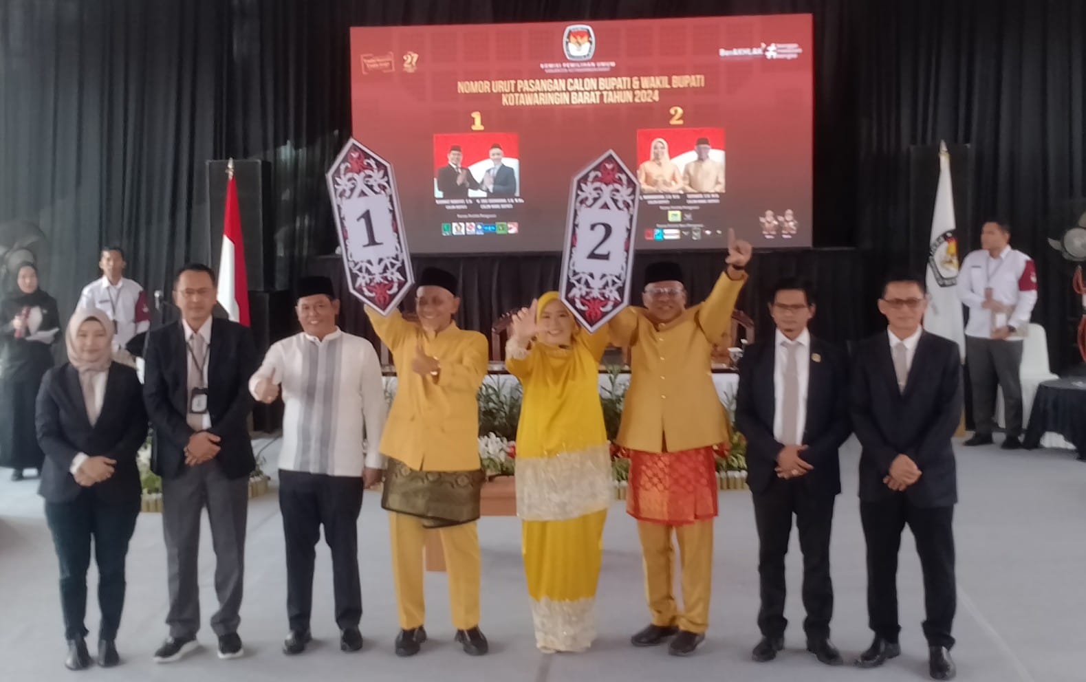 Pengundian Nomor Urut, Rahmat-Eko Nomor 1, Nurhidayah-Suyanto Siap Bertarung dengan Nomor 2