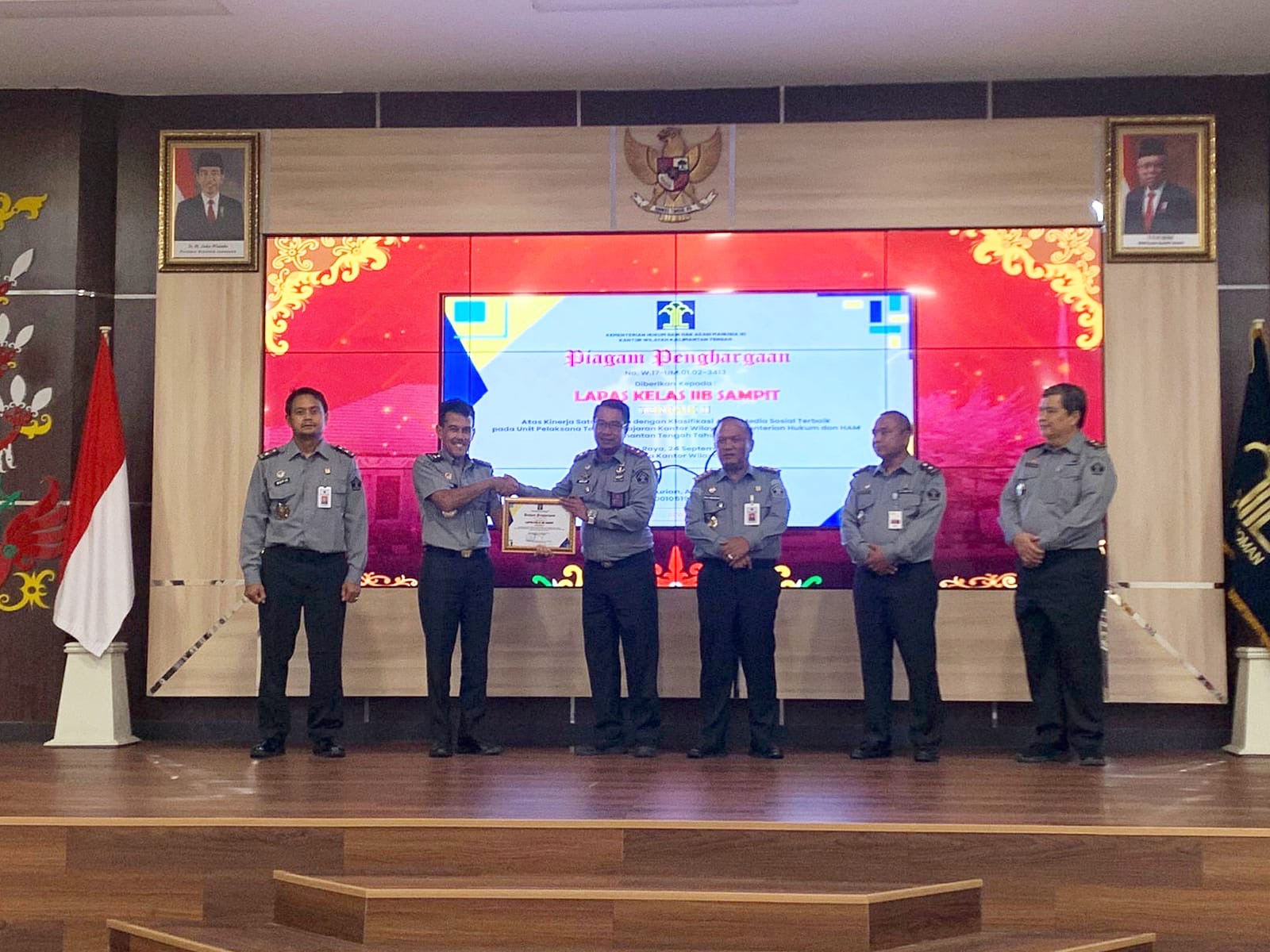 Lapas Sampit Diganjar Penghargaan atas Akun Medsos Terbaik