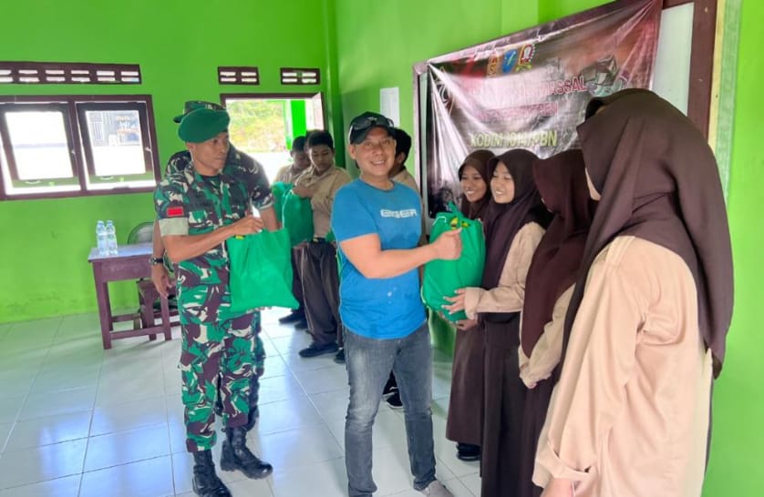 Rayakan HUT TNI ke-79, Kodim 1014/Pbun Adakan Baksos dan Pengobatan Gratis di Ponpes Tahfidzul Qur’an Darul Al-Hikmah