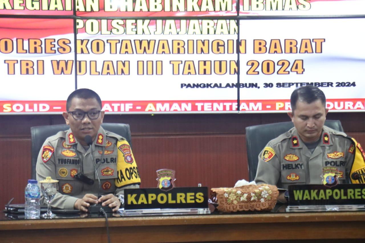 Kapolres Kobar Ajak Bhabinkamtibmas Jadi Penjaga Netralitas dan Keamanan Jelang Pemilu 2024
