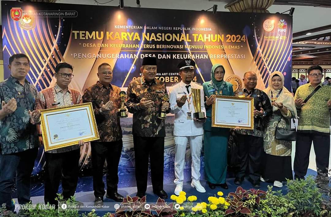 Desa Sebuai Kumai Raih Penghargaan Desa Terbaik Nasional