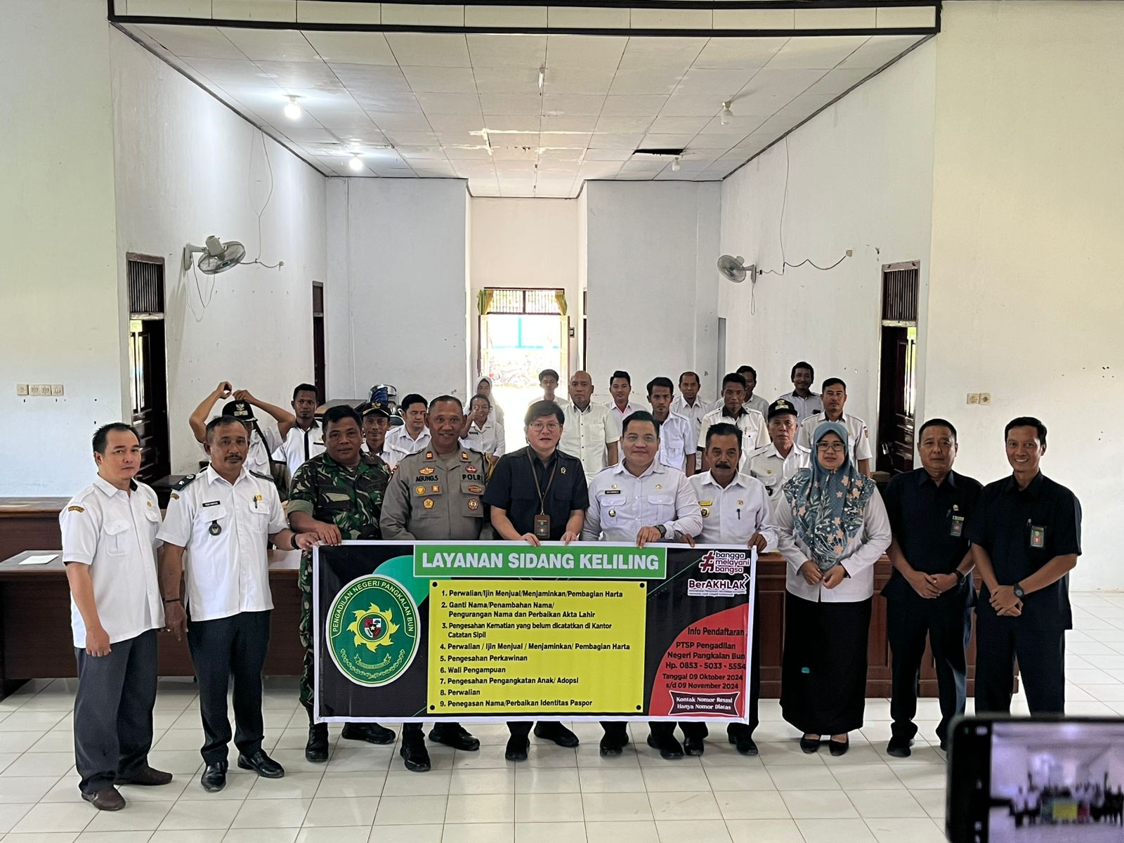 Sidang Keliling PN Pangkalan Bun Permudah Akses Hukum di Pangkalan Banteng