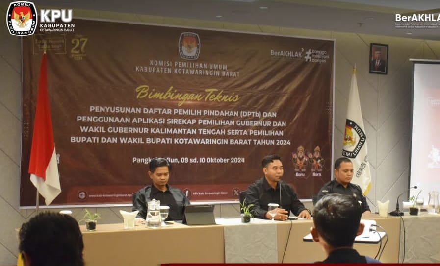 KPU Kobar Gelar Bimtek Penyusunan DPTb dan Penggunaan Aplikasi Sirekap untuk Pilkada 2024