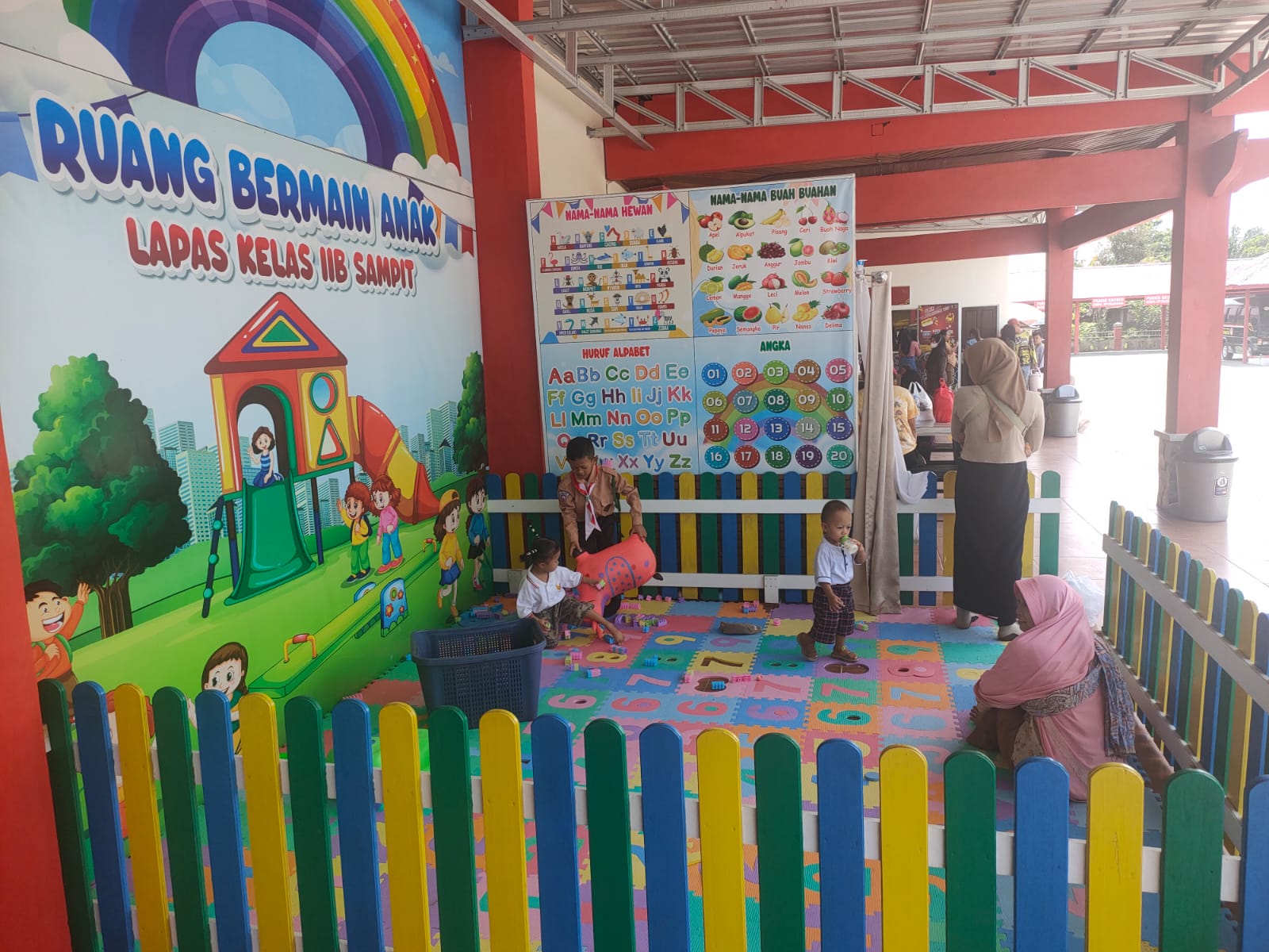 Ciptakan Suasana Baru, Lapas Sampit Sediakan Area Bermain Anak