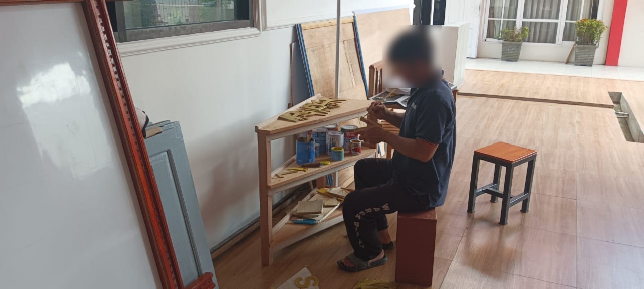 Lapas Sampit Tingkatkan Kreatifitas WBP Lewat Kegiatan Pembuatan Kerajinan Tangan