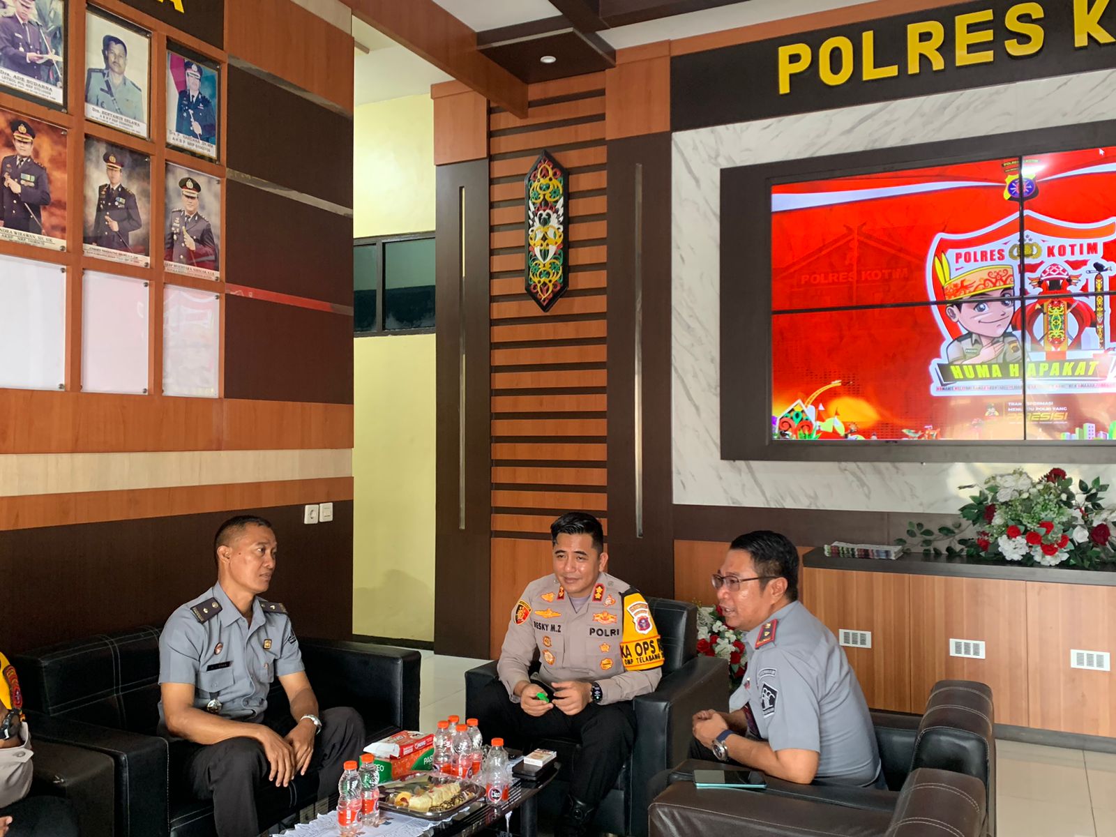 Perkuat Sinergi Pengamanan, Kalapas Sampit Sambangi Kapolres Kotim 