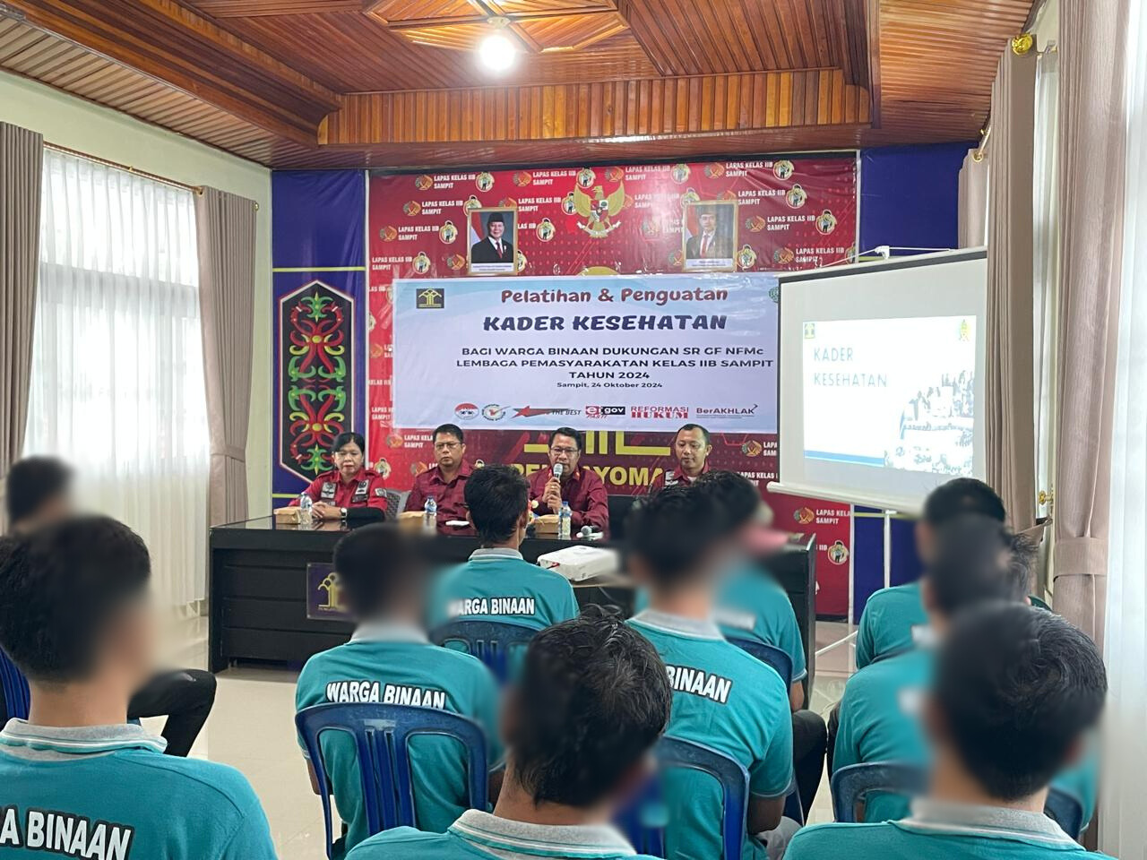 Bekali WBP Keterampilan Dasar, Lapas Sampit Gelar Pelatihan Kader Kesehatan