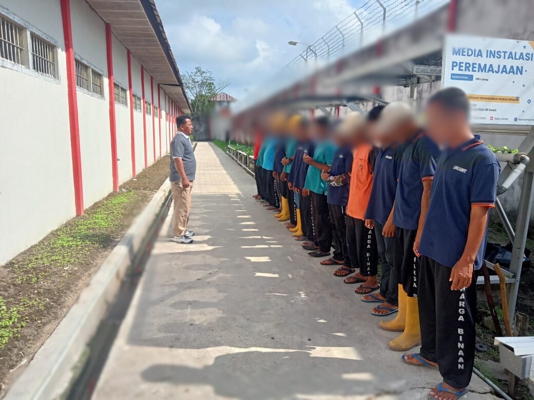 Tamping Subsi Kegiatan Kerja Lapas Sampit Dapat Arahan Terkait Sejumlah Kegiatan Pembinaan 