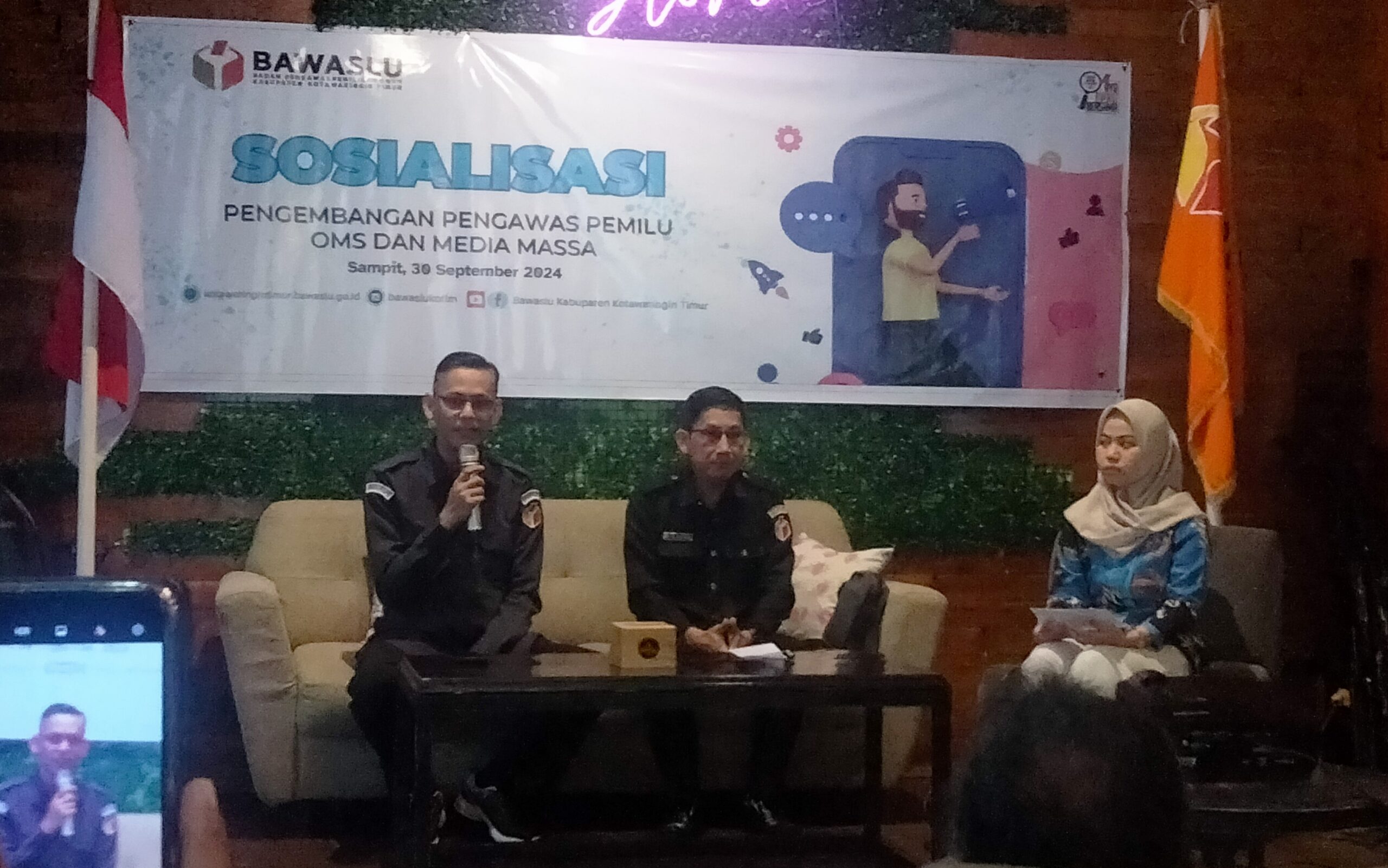 Bawaslu Kotim Ajak OMS dan Media Awasi Bersama Jalanya Pilkada