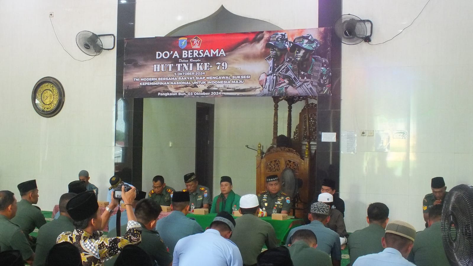 Dandim 1014/Pbn Gelar Doa Bersama di Ponpes Darul Alhikmah Sambut HUT ke-79 TNI