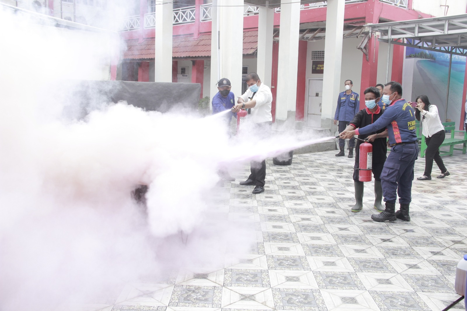 Lapas Sampit Lakukan Simulasi Penyelamatan Kebakaran, Petugas dan Tamping Dapur Dilatih Hadapi Situasi Darurat