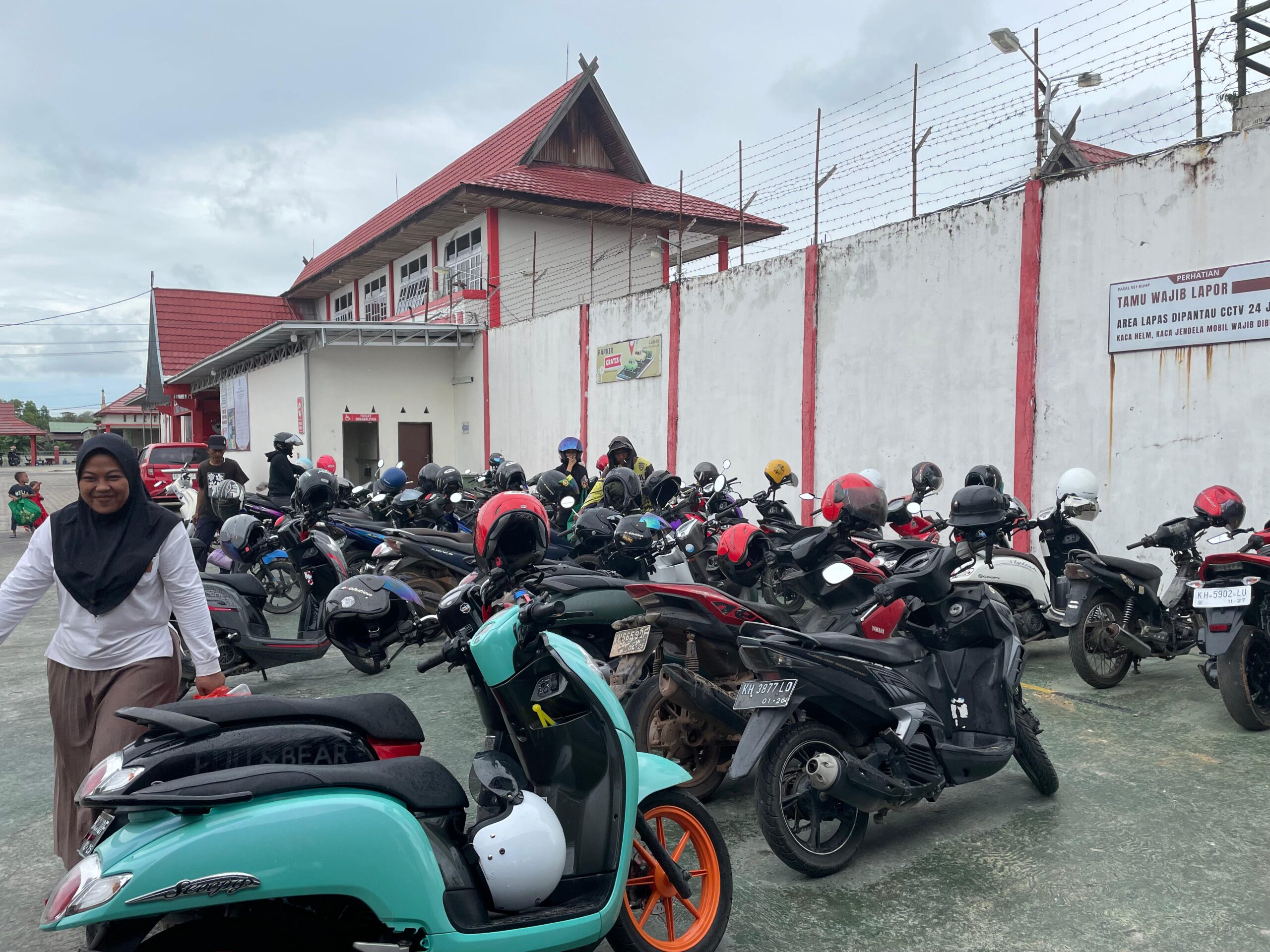 Lapas Sampit Fasilitas Parkir Gratis Bagi Pengunjung 