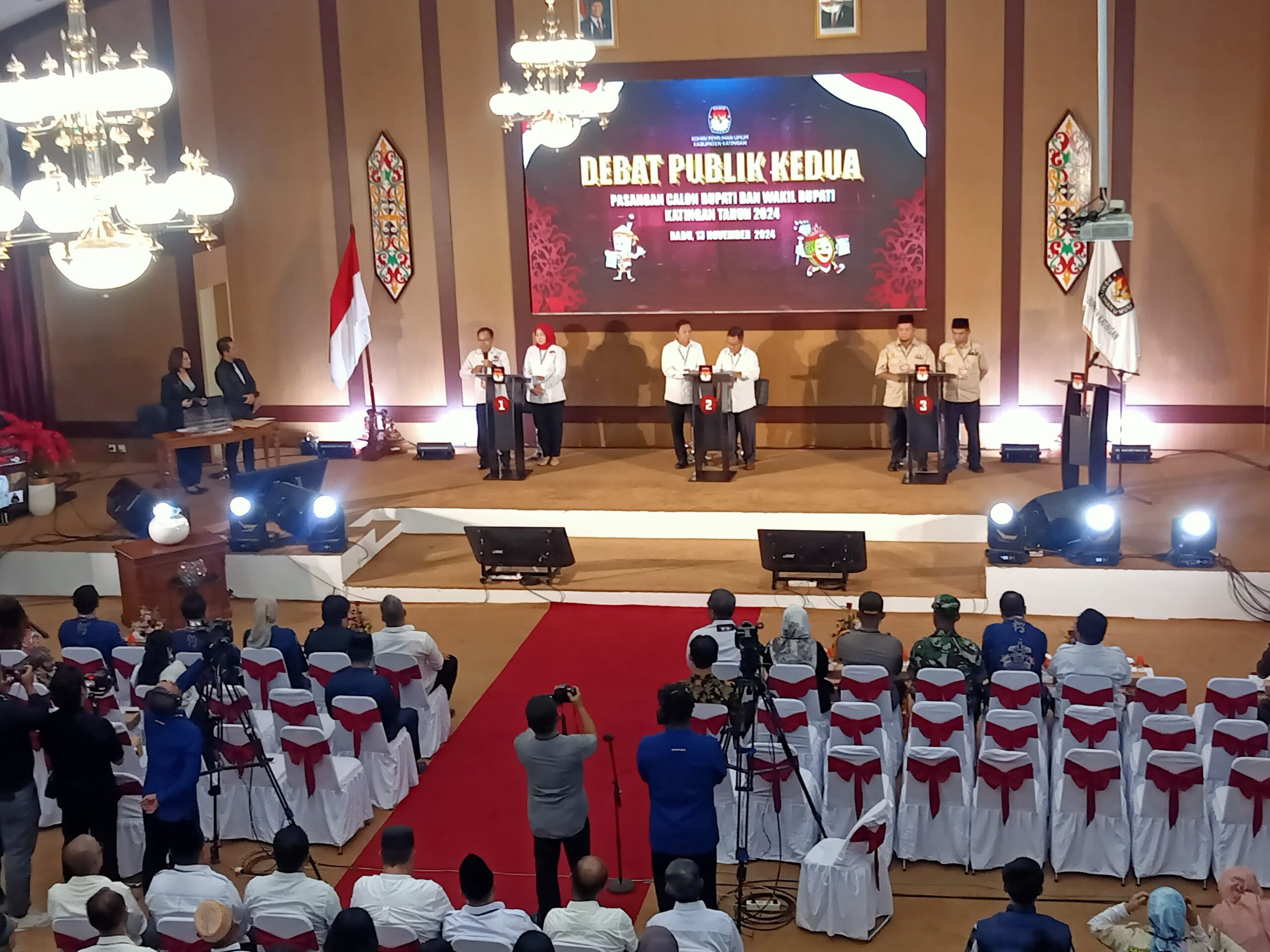Tiga Pasang Calon Bupati dan Wakil Bupati Katingan Paparkan Program Kerjanya