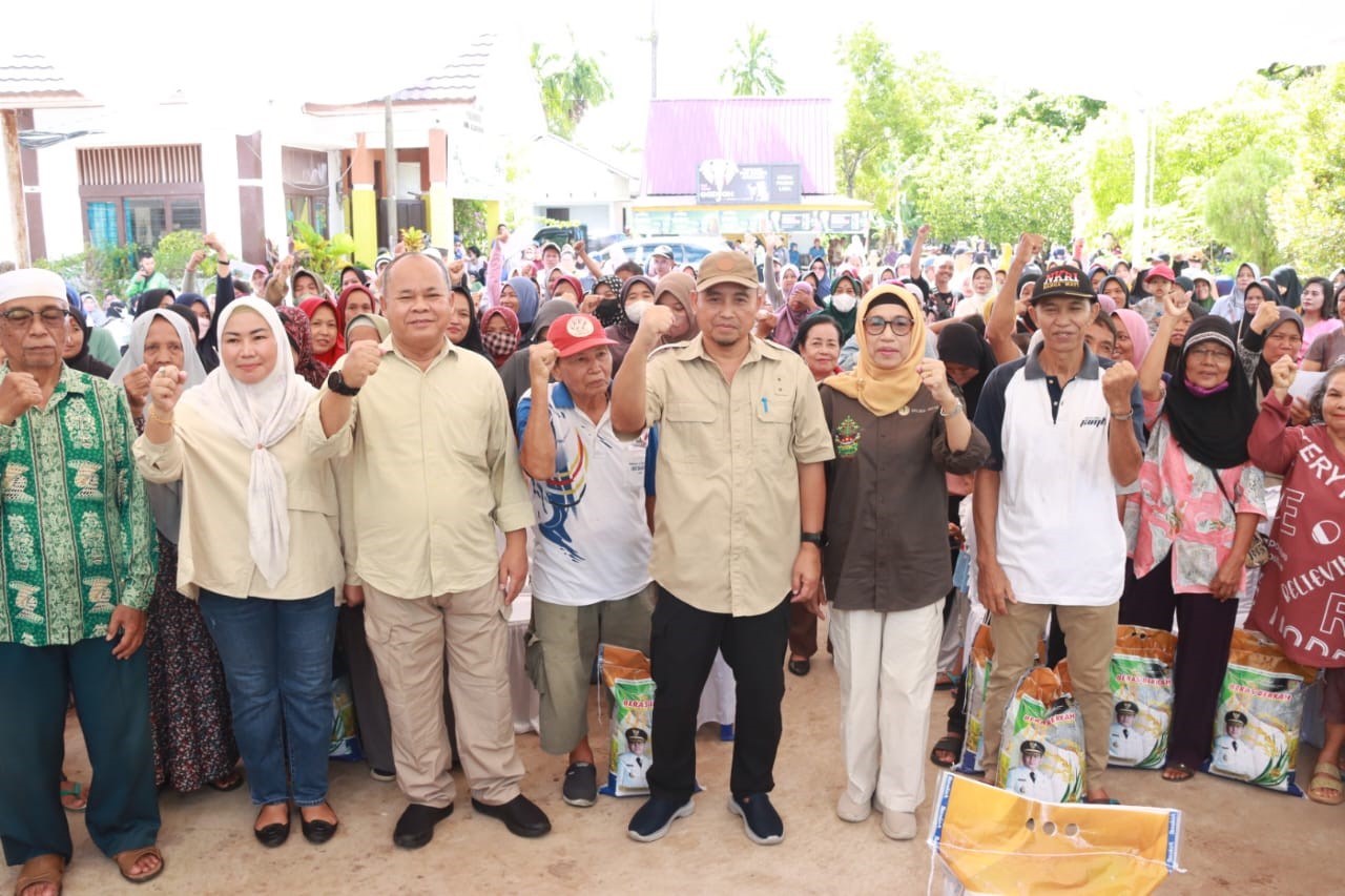 Pemprov Kalteng salurkan 35 ton beras subsidi di pasar terjangkau Desa Panarung