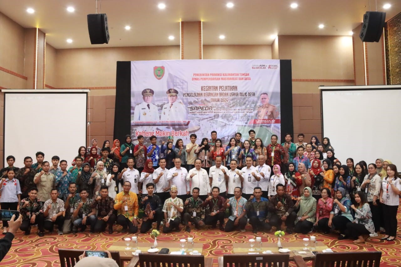 Sekda Kalteng Resmikan Pelatihan Pengelolaan Keuangan BUMDes Tahun 2024