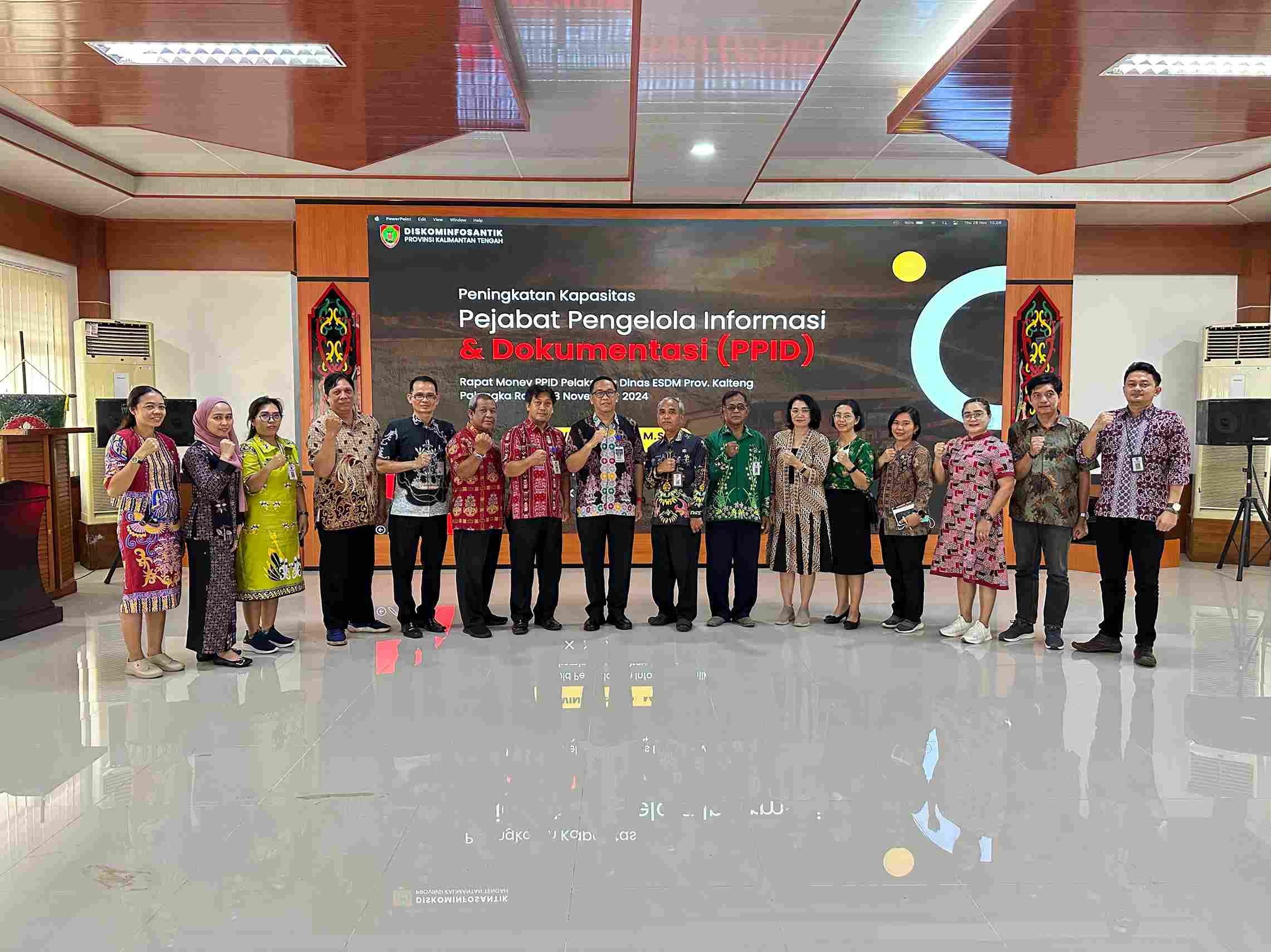 Dinas ESDM Provinsi Kalimantan Tengah Gelar Rapat Monitoring dan Evaluasi Keterbukaan Informasi Publik