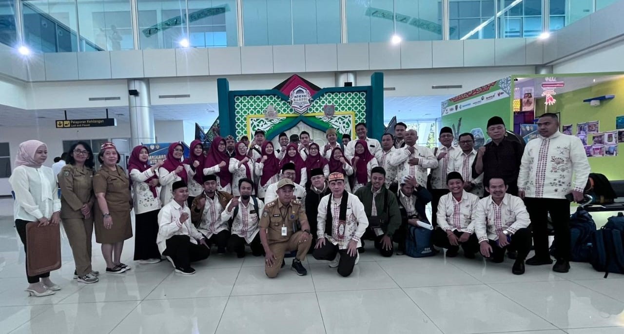 Kontingen DKI Jakarta Tiba di Palangka Raya untuk Ikuti MTQ KORPRI Nasional ke-7