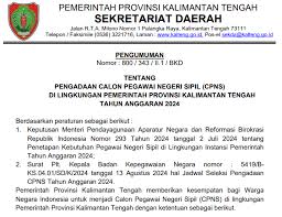 Pemerintah Kalteng Siapkan Rekrutmen CPNS dan PPPK 2024