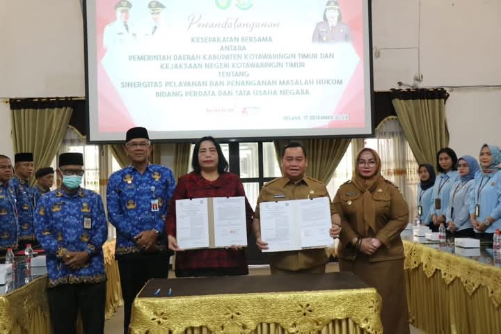 Pemkab Kotim Teken MoU dengan Kejaksaan Negeri Kotim untuk Penanganan Masalah Hukum