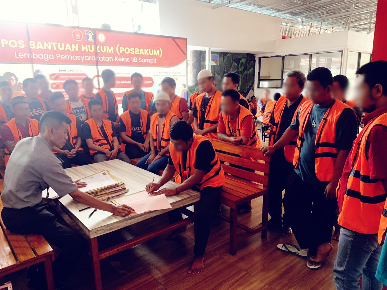 30 WBP Lapas Sampit Tandatangani Eksekusi Putusan Pengadilan dan Umumkan Tanggal Bebas Murni