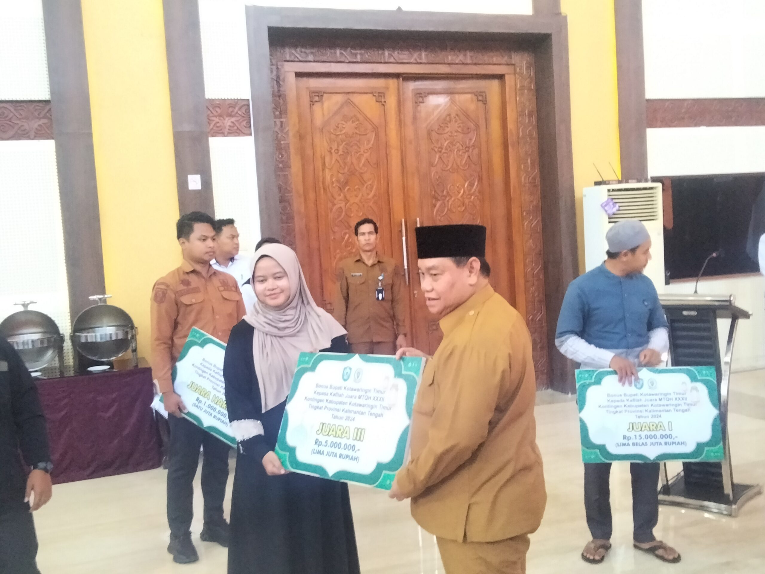 Juara Umum di MTQH Provinsi Kalteng, Kafilah Kotim Bertabur Bonus: Juara 1 Rp15 Juta