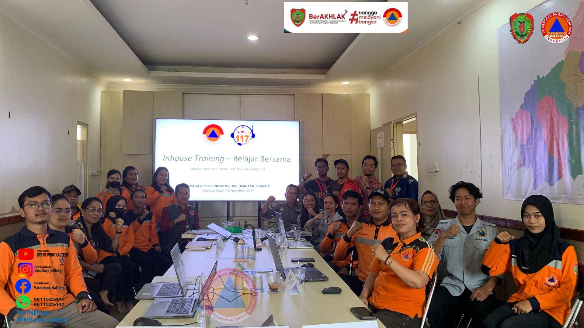BPBPK Provinsi Kalteng Gelar Pelatihan Aplikasi untuk Tingkatkan Kapasitas Tim Data Pusdalops PB