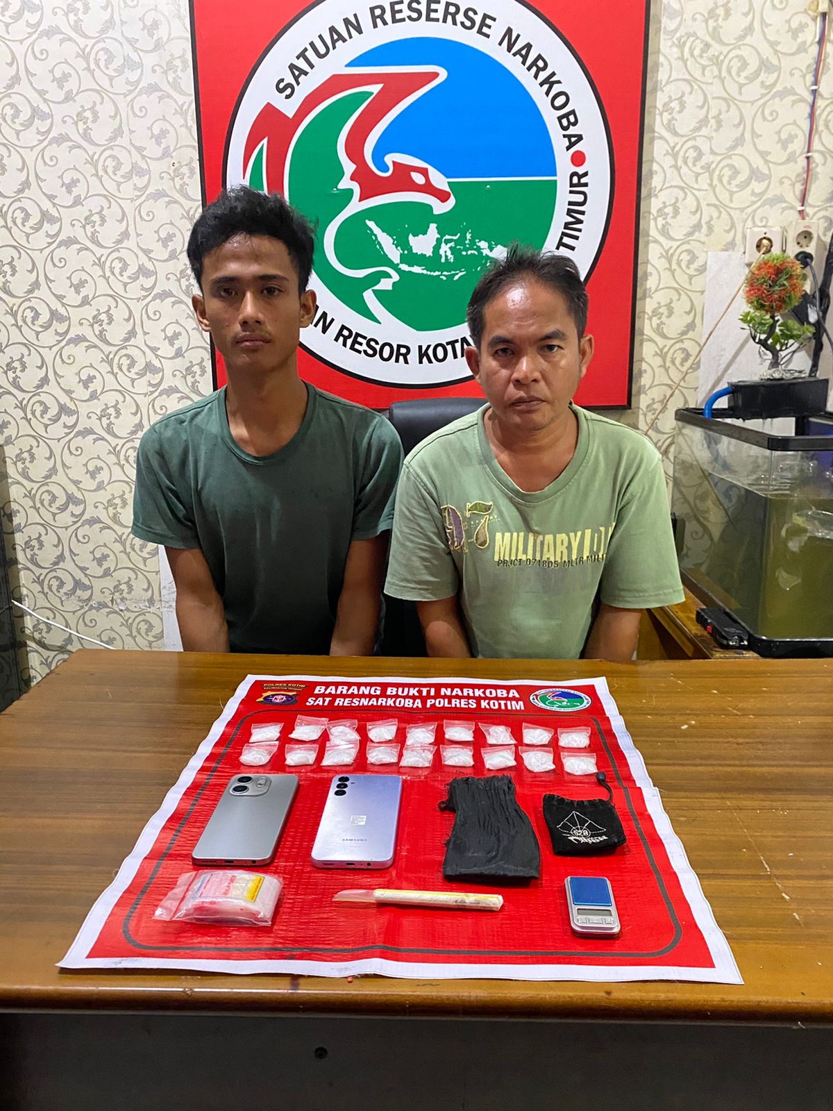 Puluhan Gram Sabu Diamankan dari Dua Pria di Sampit
