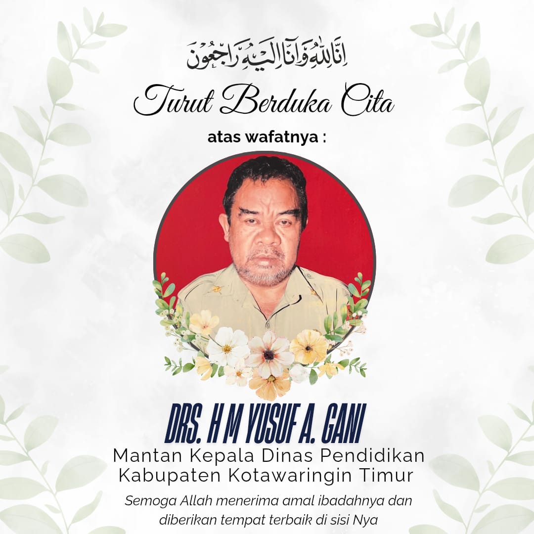 Mantan Kadisdik Kotim M Yusuf Meninggal Dunia