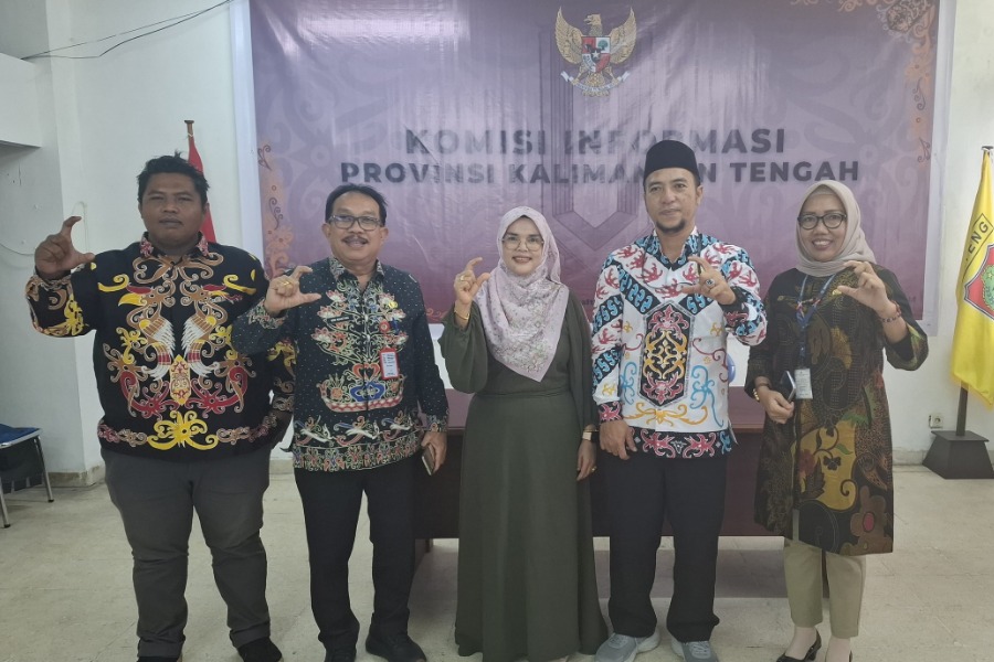 Pemkab Katingan Perkuat PPID Desa dan Kecamatan Lewat Konsultasi ke Komisi Informasi