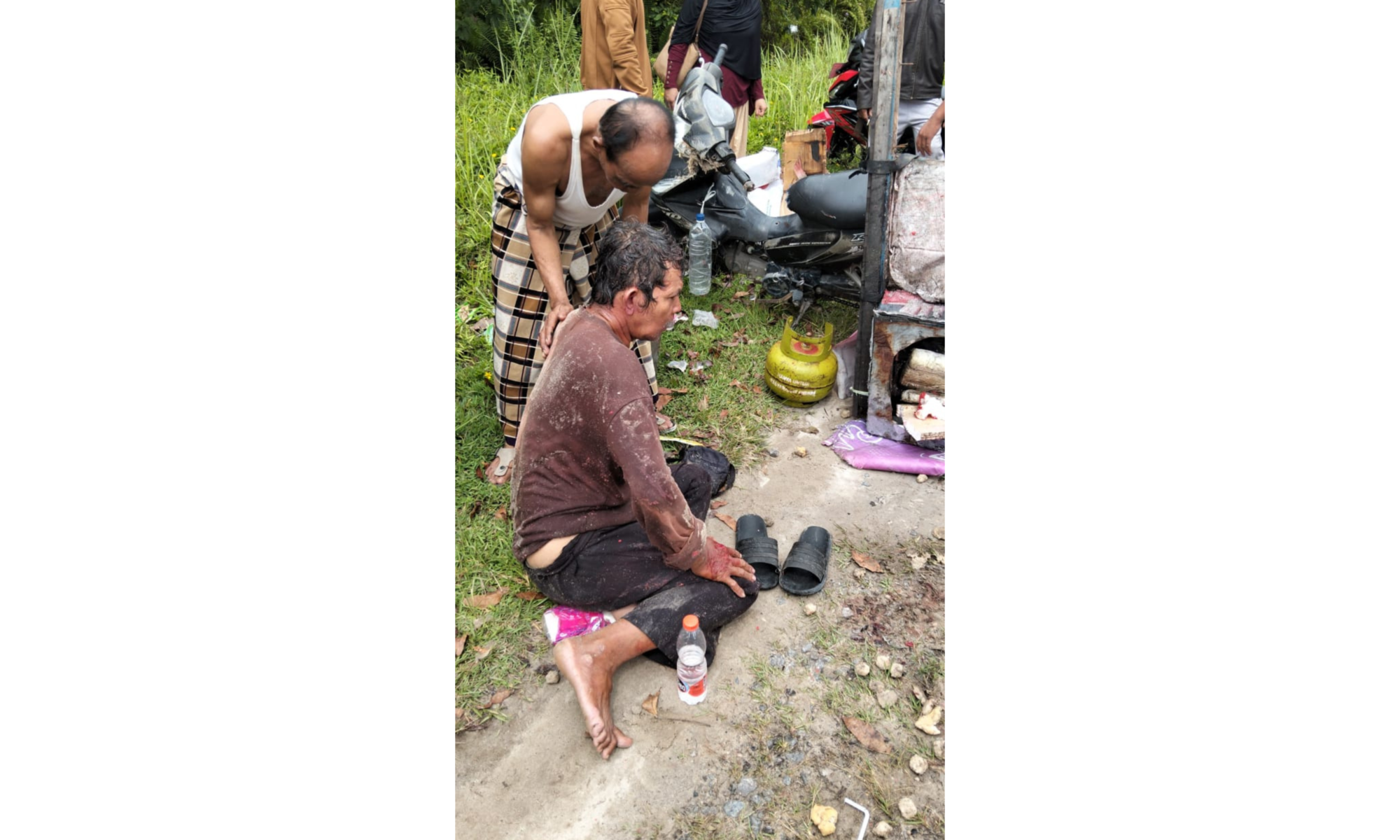 Penjual Pentol Diserempet Truk di Depan RS Muhammadiyah, Sopir Kabur Tanpa Jejak