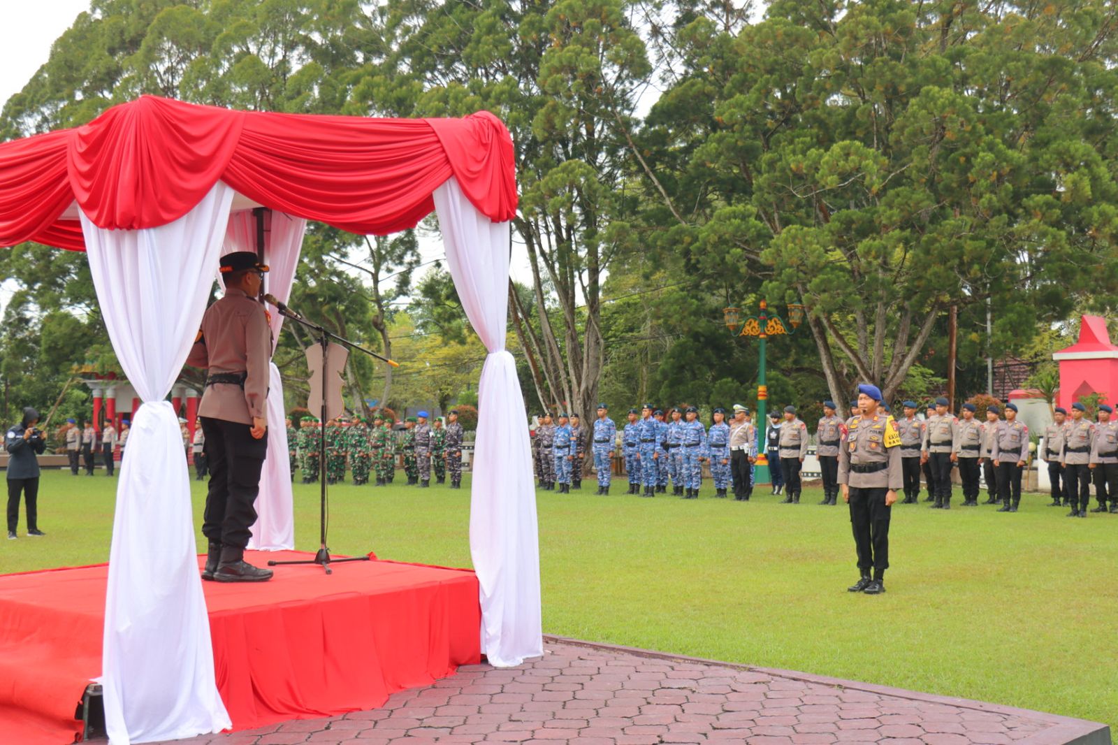 Polres Kobar Gelar Apel Gabungan, Jaga Kondusivitas Jelang Pelantikan Kepala Daerah Baru