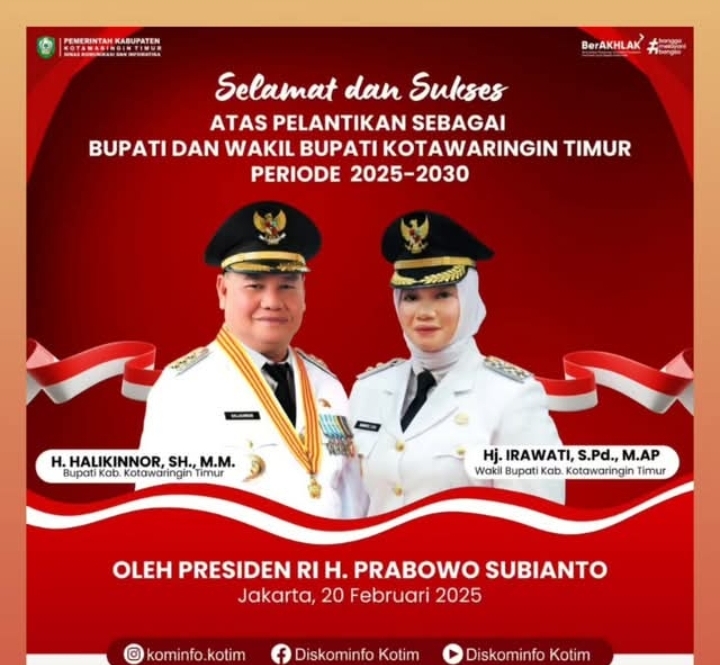 Kembali Dilantik, Warga Berharap Halikinnor dan Irawati Bisa Memberikan Perubahan Nyata