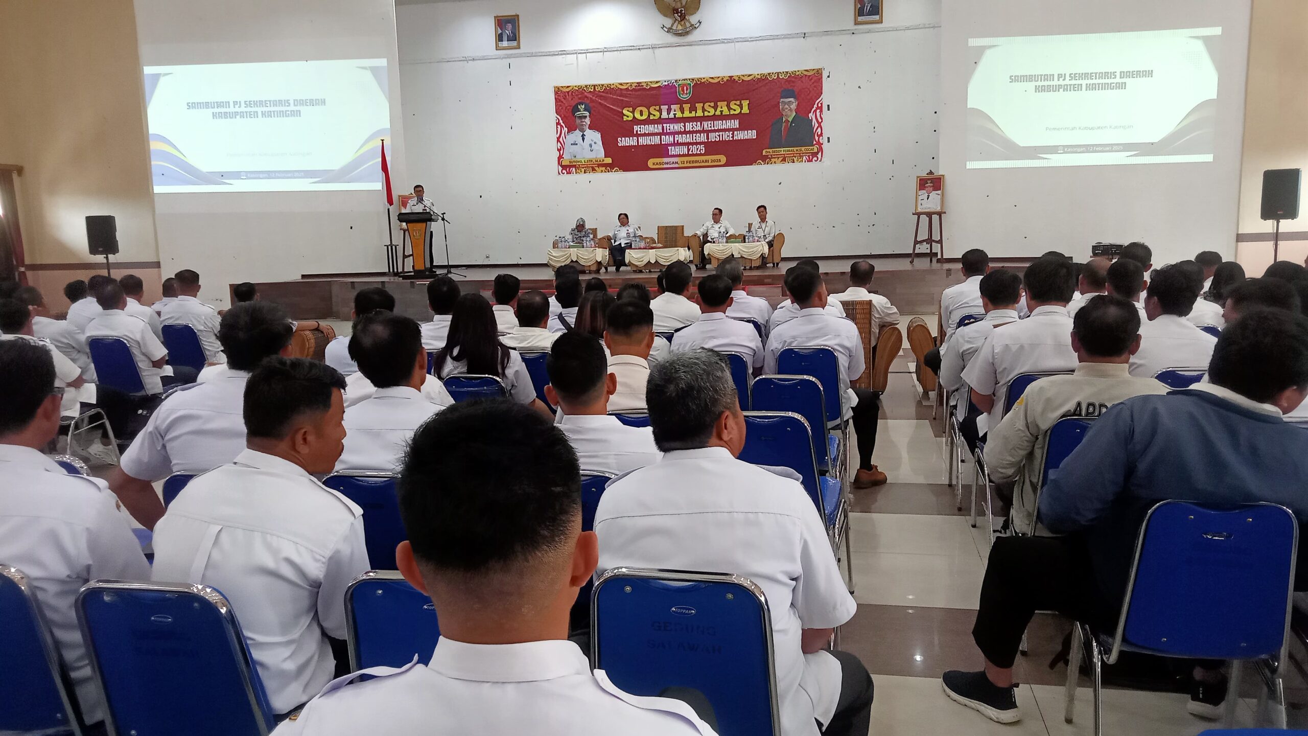 Pemkab Katingan Komitmen Wujudkan Peningkatan Kesadaran Hukum Kades dan Lurah