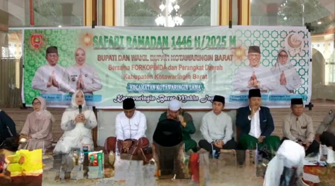 Safari Ramadhan di Kotawaringin Lama, Bupati dan Wabup Kobar Ajak Warga Bersatu