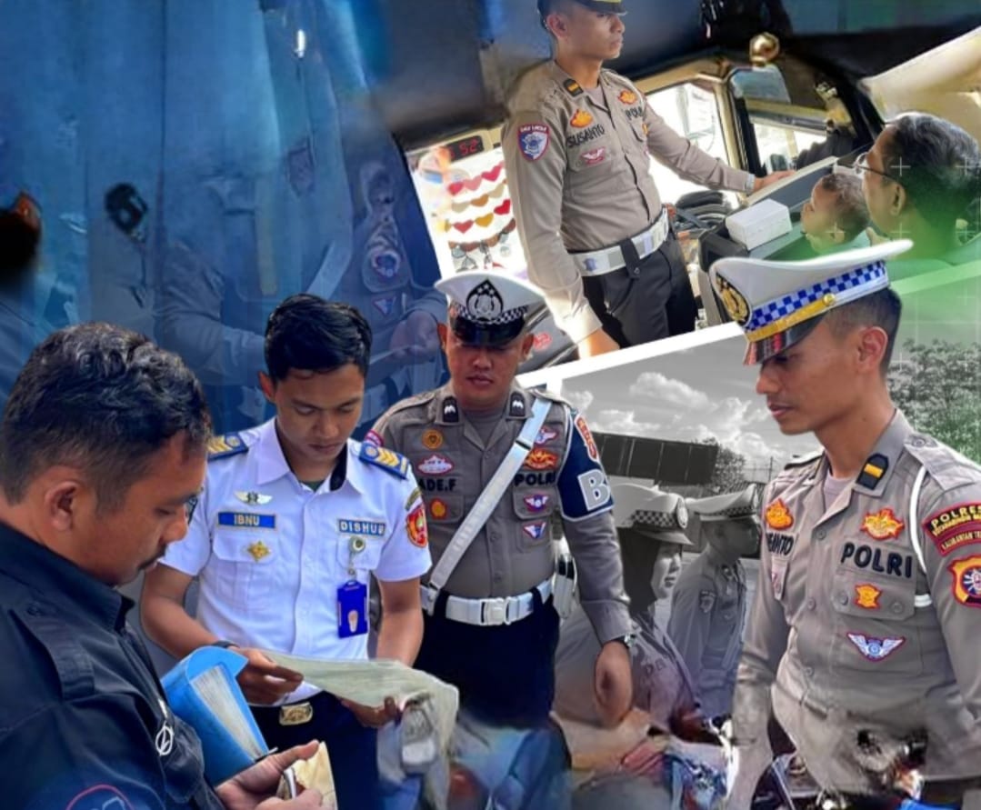 Pastikan Mudik Aman, Satlantas Polres Kobar Gelar Ramcheck dan Edukasi Sopir