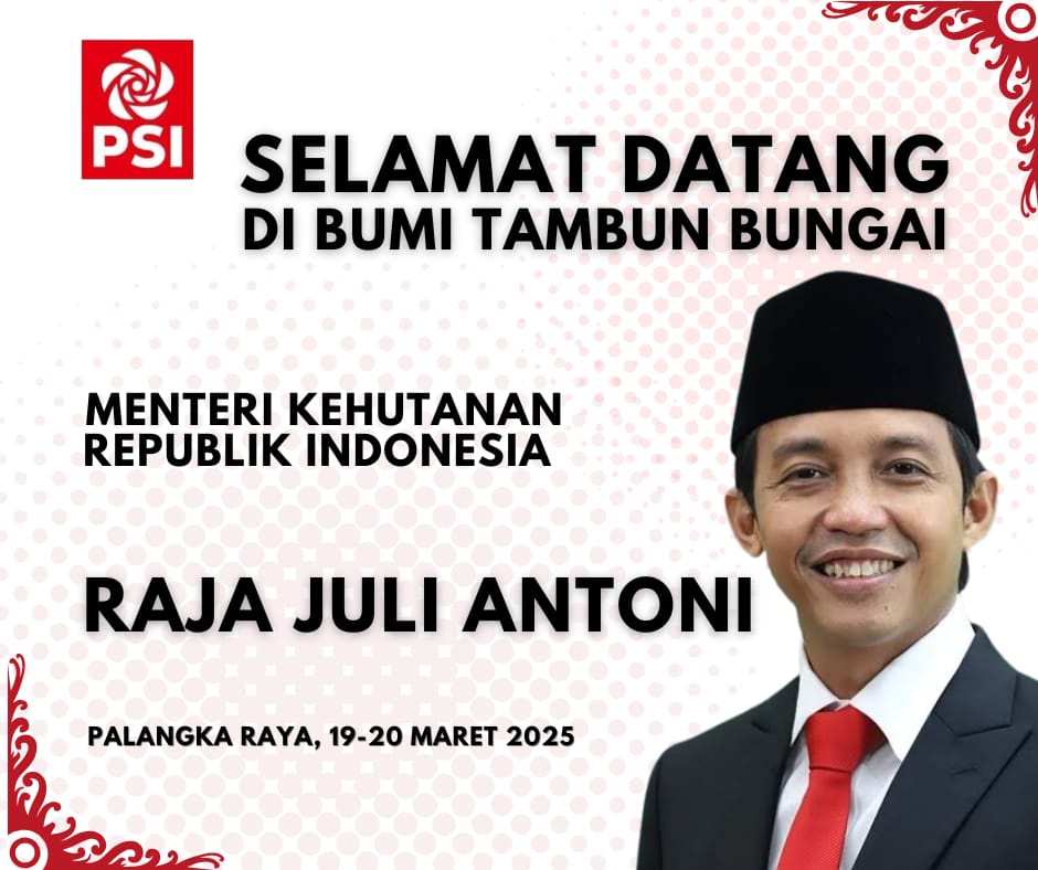 Menteri Kehutanan Raja Juli Antoni Kunjungi Kalteng Selama Dua Hari, Ini Agendanya