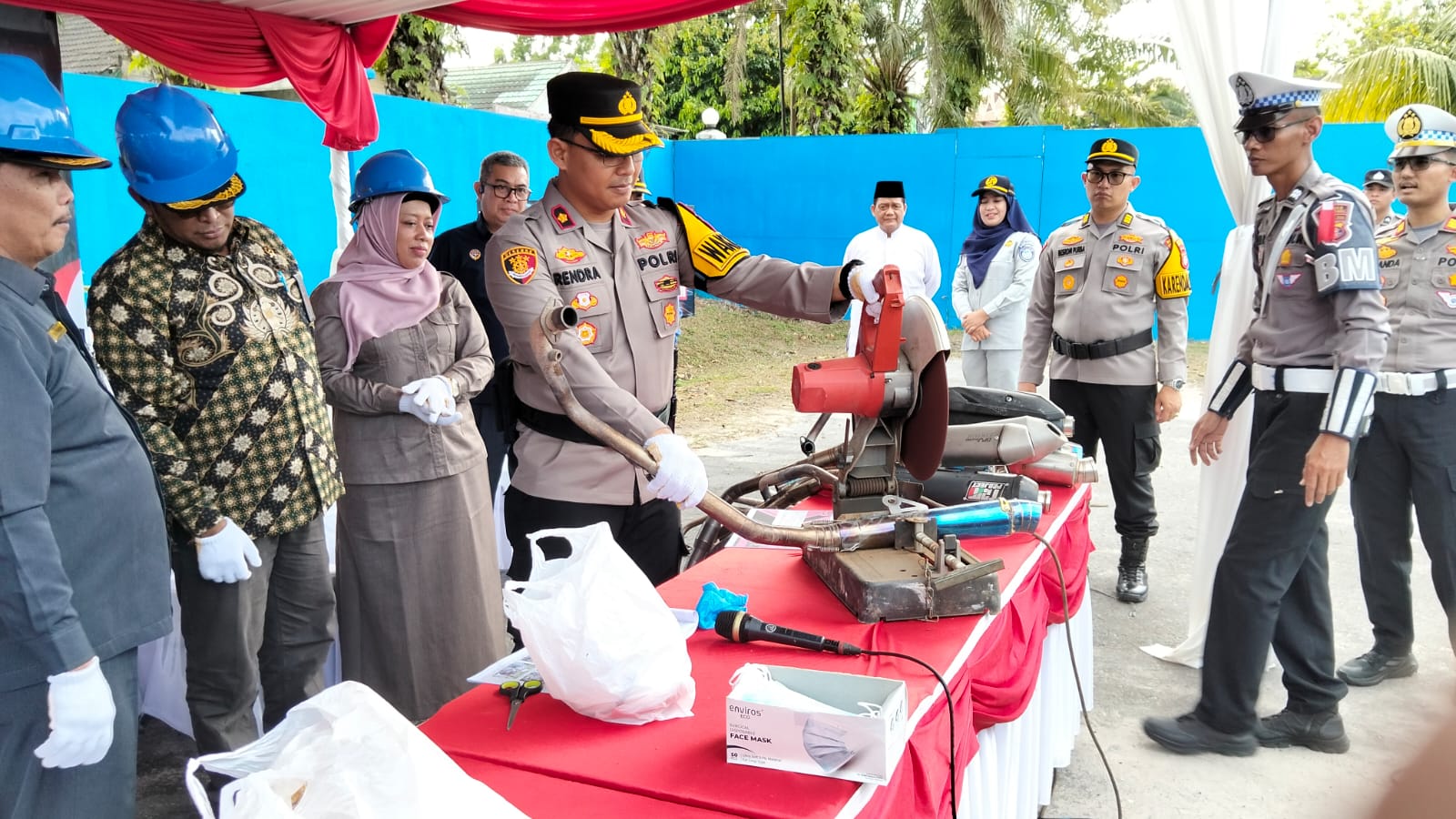 Sikat Balap Liar! Polres Kobar Amankan Ratusan Motor, Puluhan Knalpot Brong Dimusnahkan
