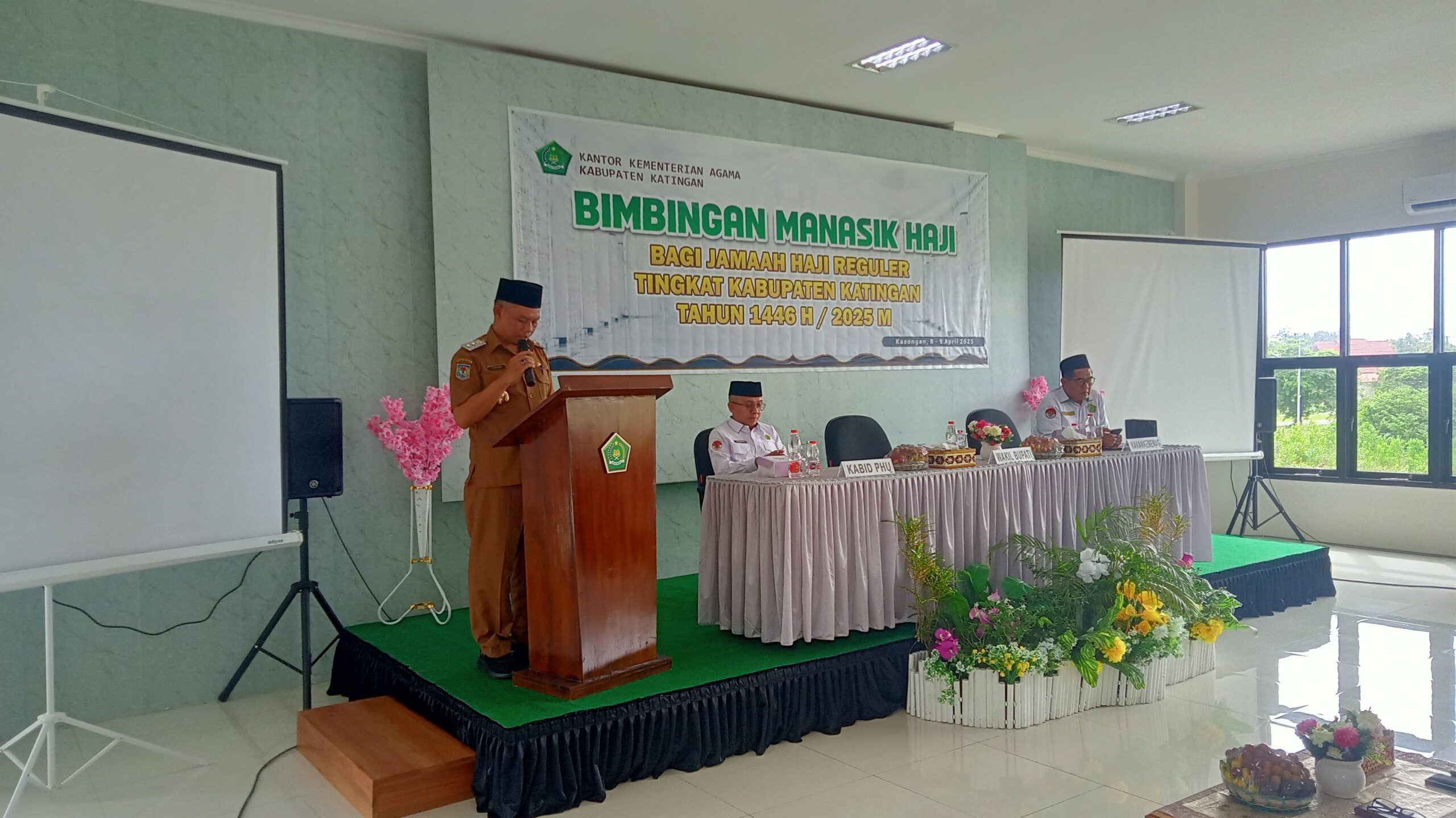 Wabup Katingan Buka Manasik Haji, Ingatkan Jamaah Jaga Kesehatan dan Niatkan Ibadah