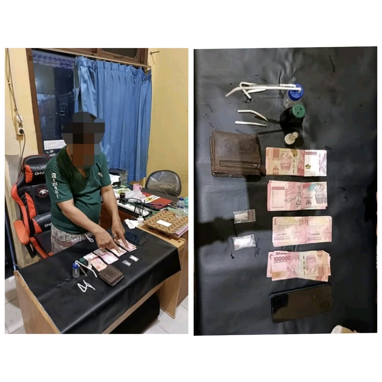 Terduga Pengedar Sabu di Katingan Ditangkap di Kediamannya, Barang Bukti Sempat Dibuang Lewat Jendela
