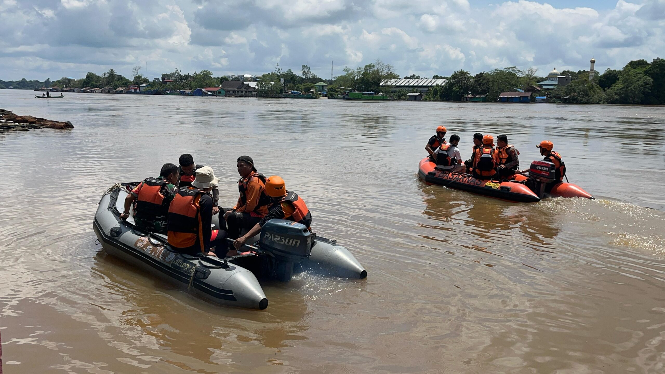 Hari Kedua Pencarian Korban Tenggelam di Sungai Barito Belum Membuahkan Hasil