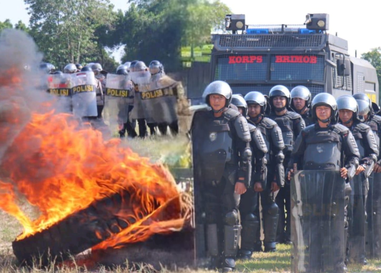 May Day Tinggal Hitungan Hari, Polres Kobar Tiba-tiba Gelar Latihan Khusus